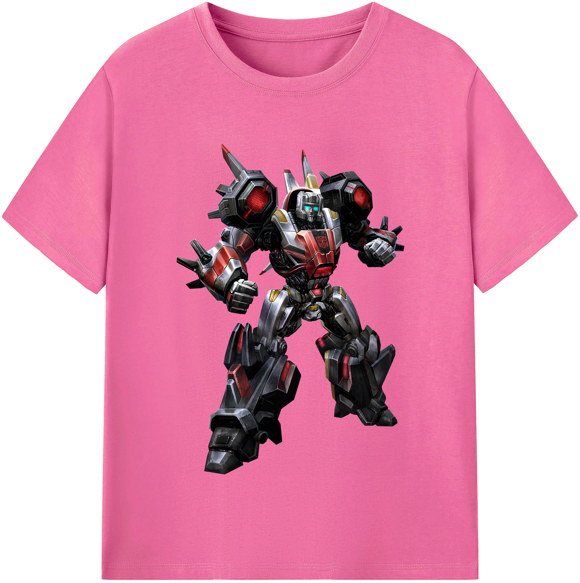 （画像用） Transformers トランスフォーマー レディースカジュアルプリントTシャツ（綿100％）